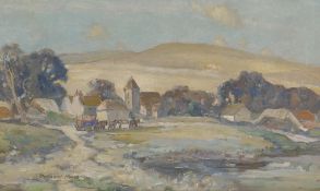 Sidney Dennant Moss, rural landscape with farmstead, signed and dated (19)30, oil on canvas, 52 x