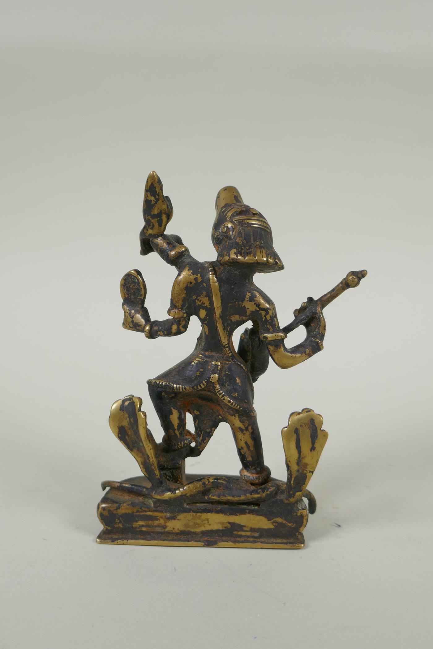 An Indian bronze figure of Varahi, 16cm high - Image 2 of 2