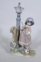 Lladro figure, No 5286, Fall Clean up, 33cm high