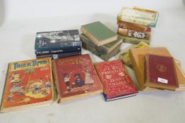 A quantity of an early C20th children's books, Tiger Tim's Annual 1928, Playbook 1913, Through the