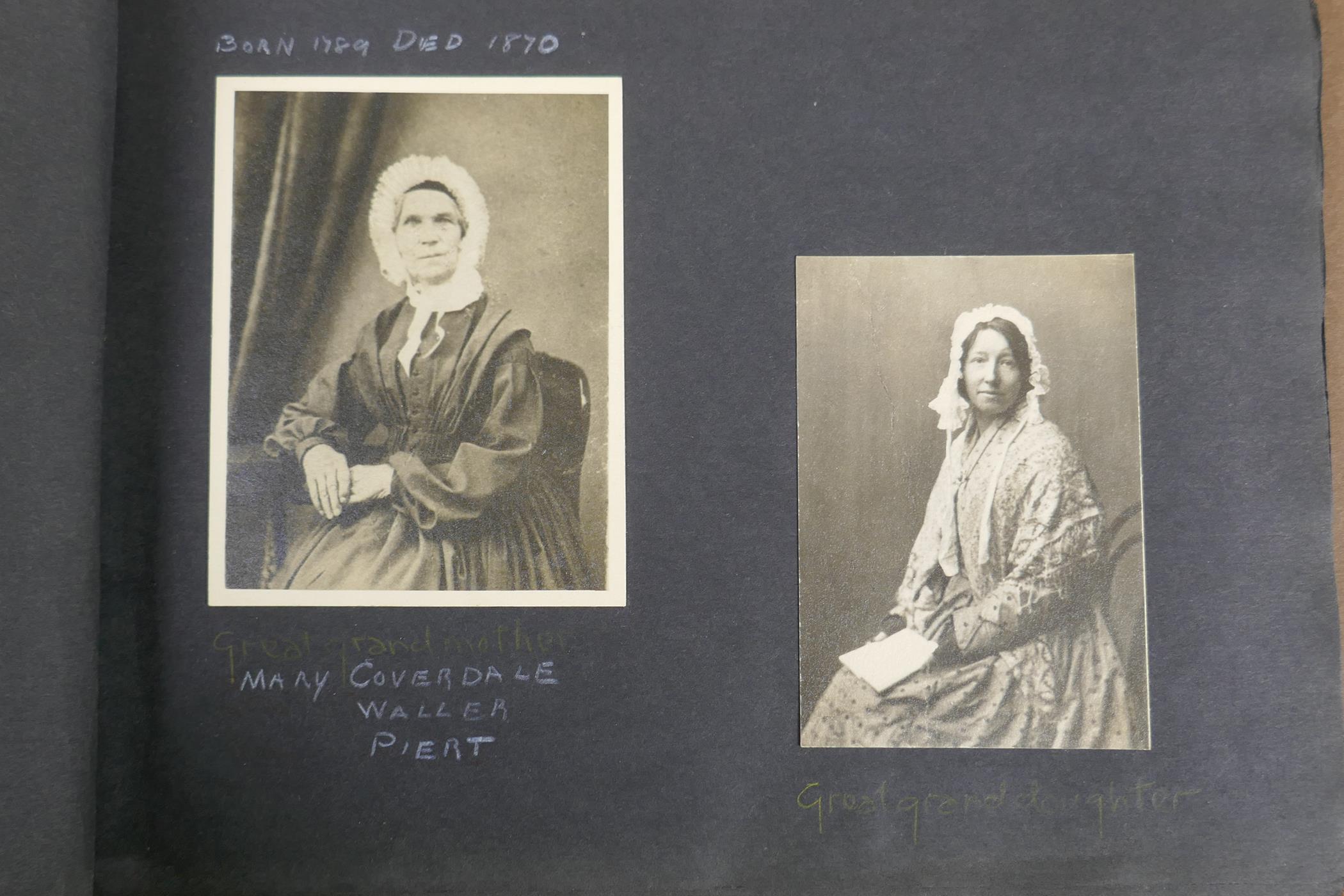 A quantity of C19th and early C20th photograph albums of social historical interest, including mid - Image 3 of 7