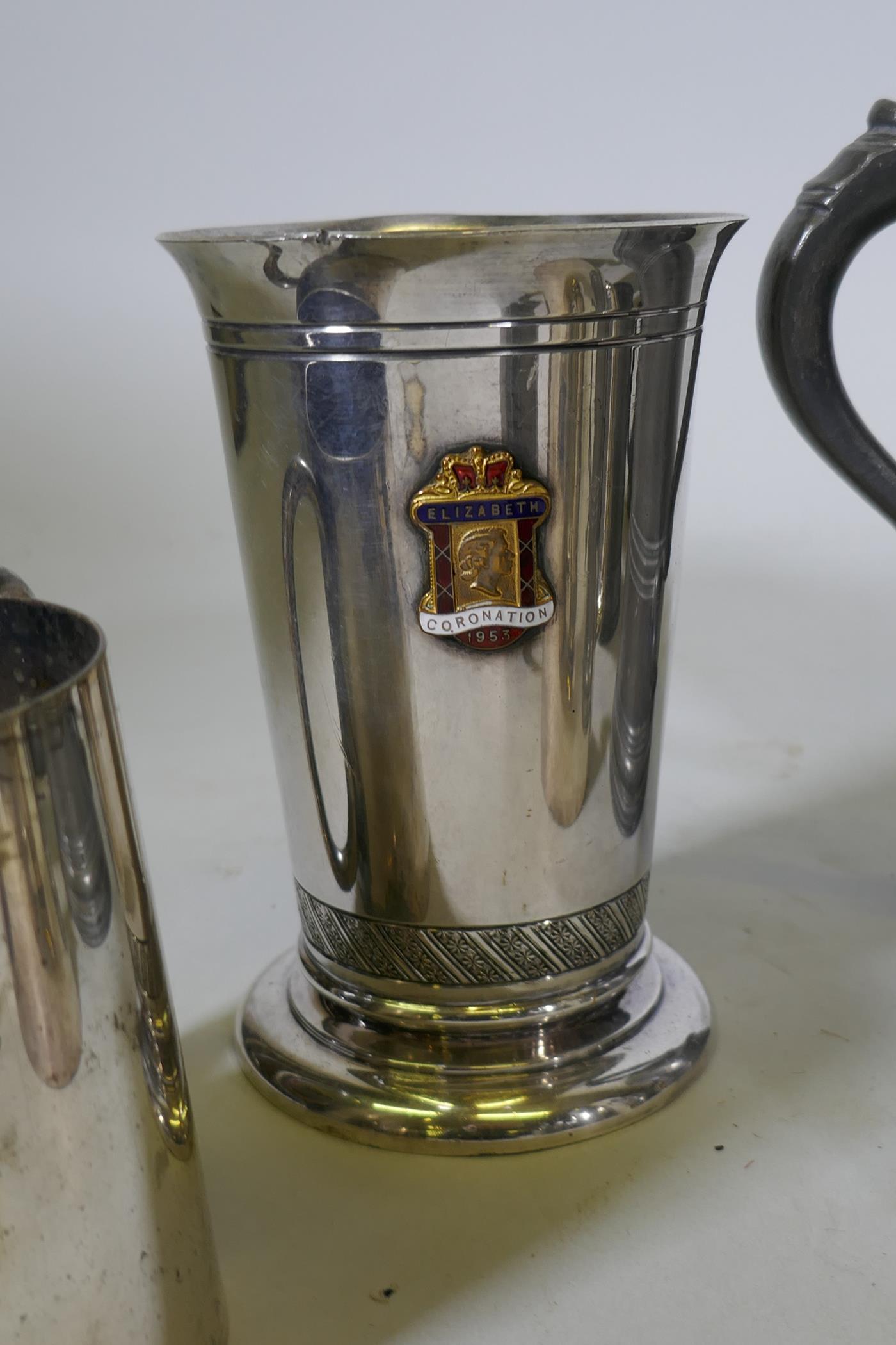 A Victorian pewter rowing trophy, Scratch Eight, 1st Division, November 29, 1862; Selwyn College, - Image 3 of 8