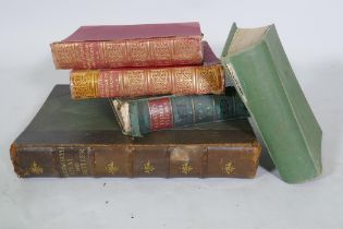 Harmsworth Atlas and Gazeteer, circa 1900, Living Animals of The World, 2 volumes; The book of the