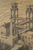 Philip Lambert, Venice, signed, screen print, and another print after Mauritis C. Escher, The