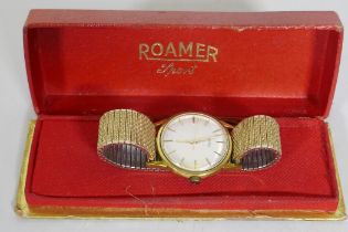 A vintage Roamer Sport Brevete gentleman's wristwatch