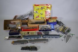 A quantity of Hornby 00 gauge locomotives, rolling stock, track and scenery