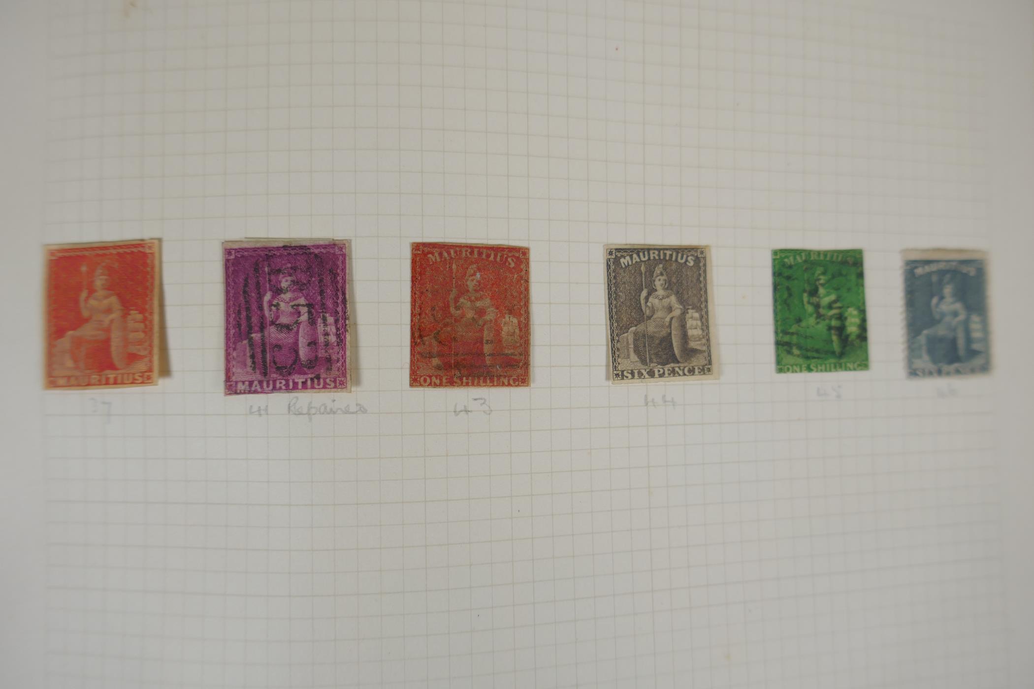 An album of C19th and C20th Commonwealth stamps covering Ceylon, Mauritius, Trinidad, Trinidad and - Image 2 of 9