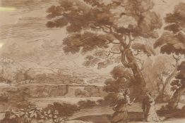 After Claude le Lorrain, two plates from the Liber Veritatis, after original drawings in the