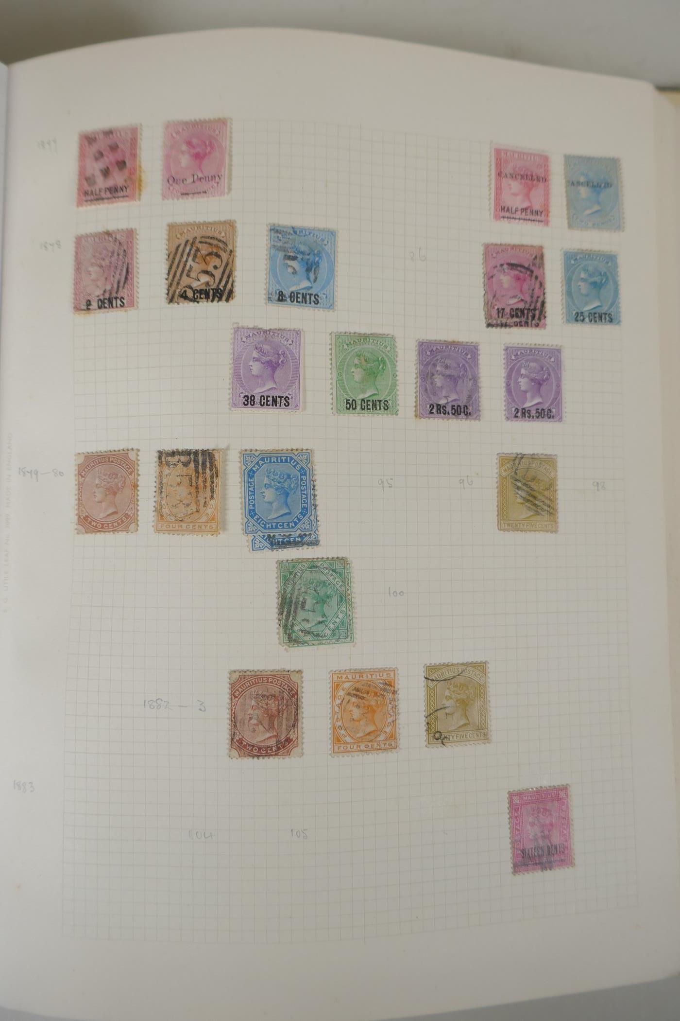 An album of C19th and C20th Commonwealth stamps covering Ceylon, Mauritius, Trinidad, Trinidad and - Image 3 of 9