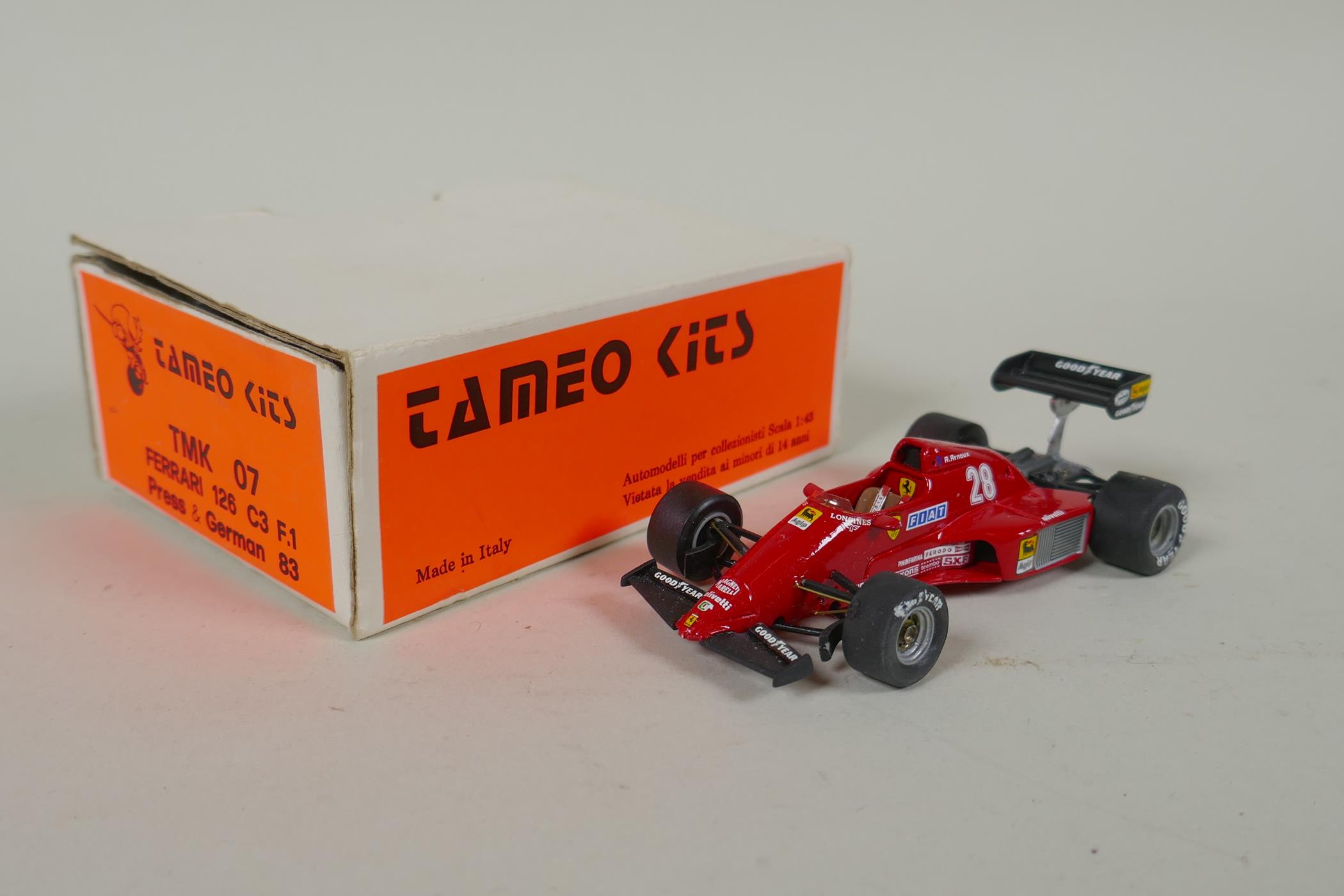 Sixteen 1:43 scale kit built model cars by assorted makers, to include Tameo-Ferrari 312P Daytona - Image 8 of 8