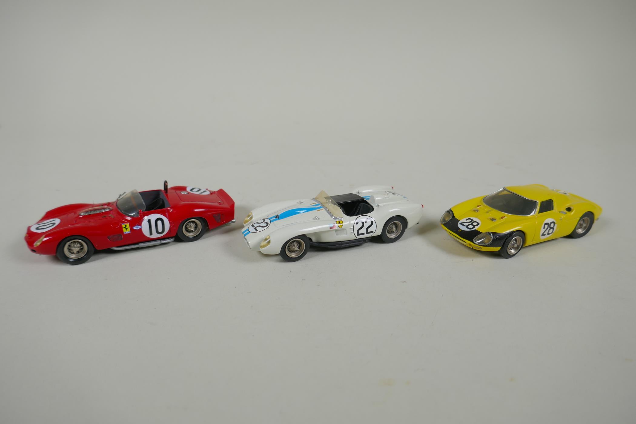 Ten starter 1:43 scale kit built Ferrari models including Ferrari 250 GT, Ferrari Testarossa, - Image 2 of 9
