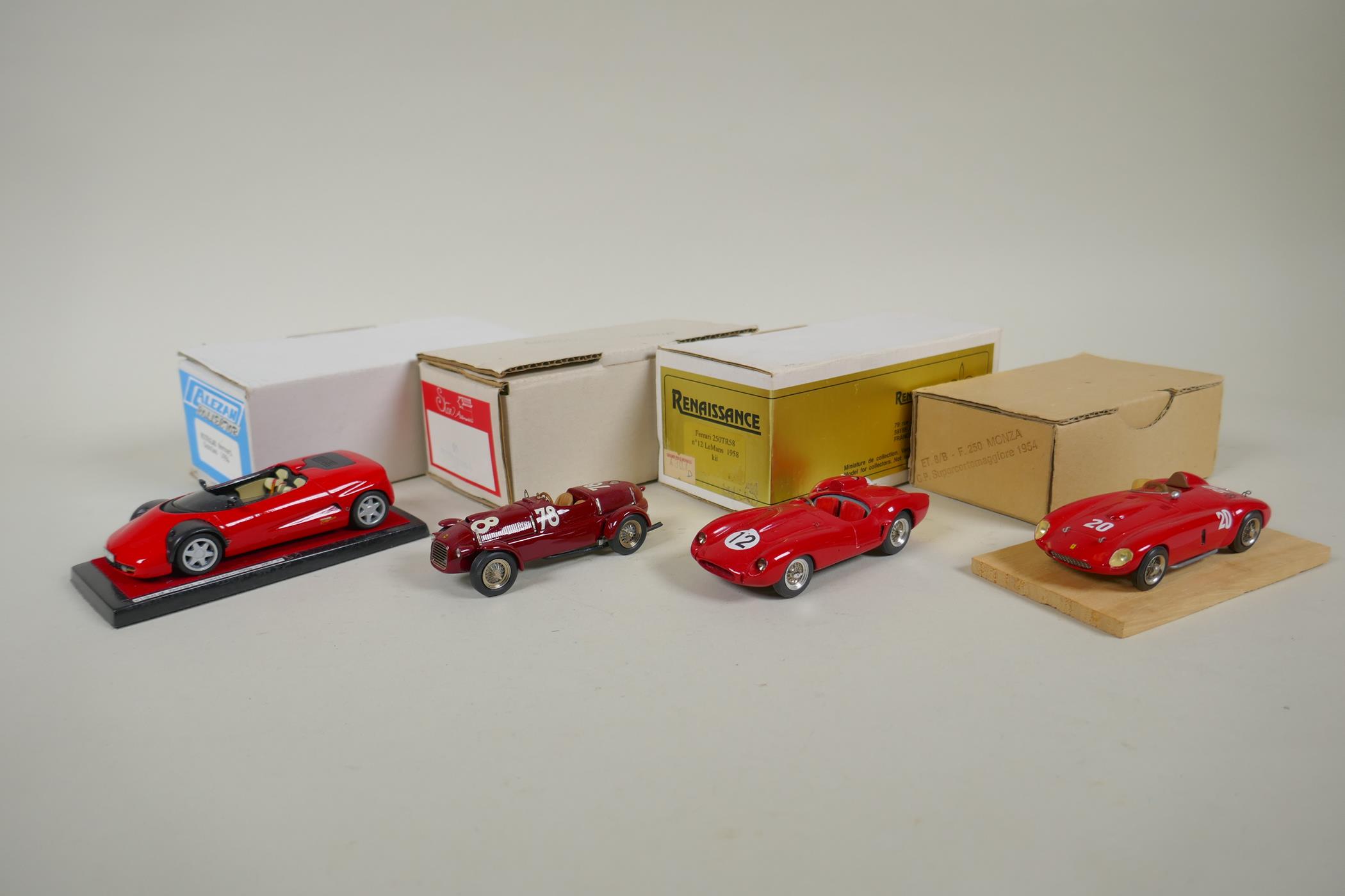 Sixteen 1:43 scale kit built model cars by assorted makers, to include Tameo-Ferrari 312P Daytona - Image 6 of 8