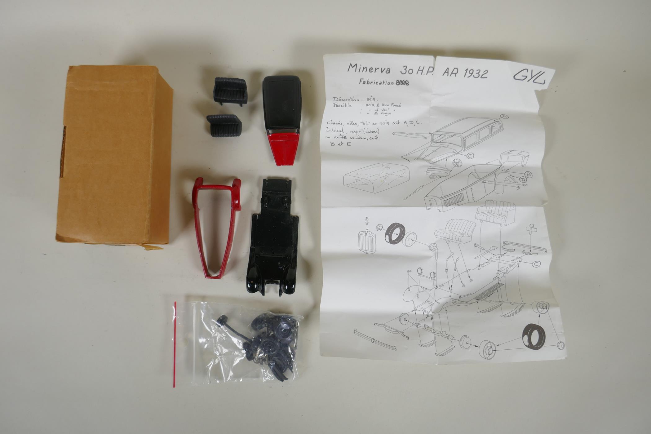 Eleven unassembled 1:43 scale resin and metal model car kits, to include BBR - Ferrari FX Sultan - Image 3 of 4