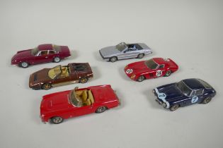 Six AMR (Andre Marie Ruf) 1:43 scale metal kit built Ferrari models including a Ferrari 250 GT