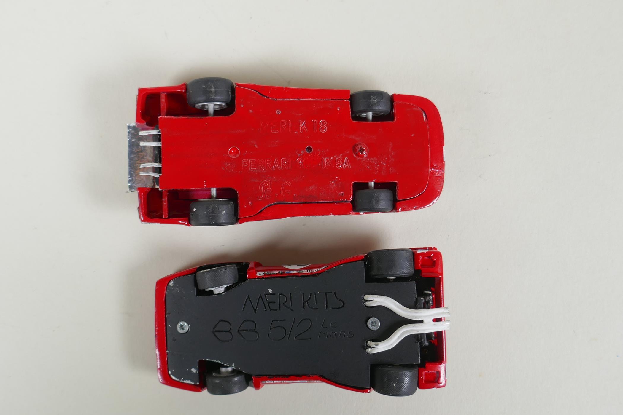 Eight 1:43 scale kit built model Ferrari cars by Hostaro MiniChamps and Meri Kit, including a - Image 9 of 9