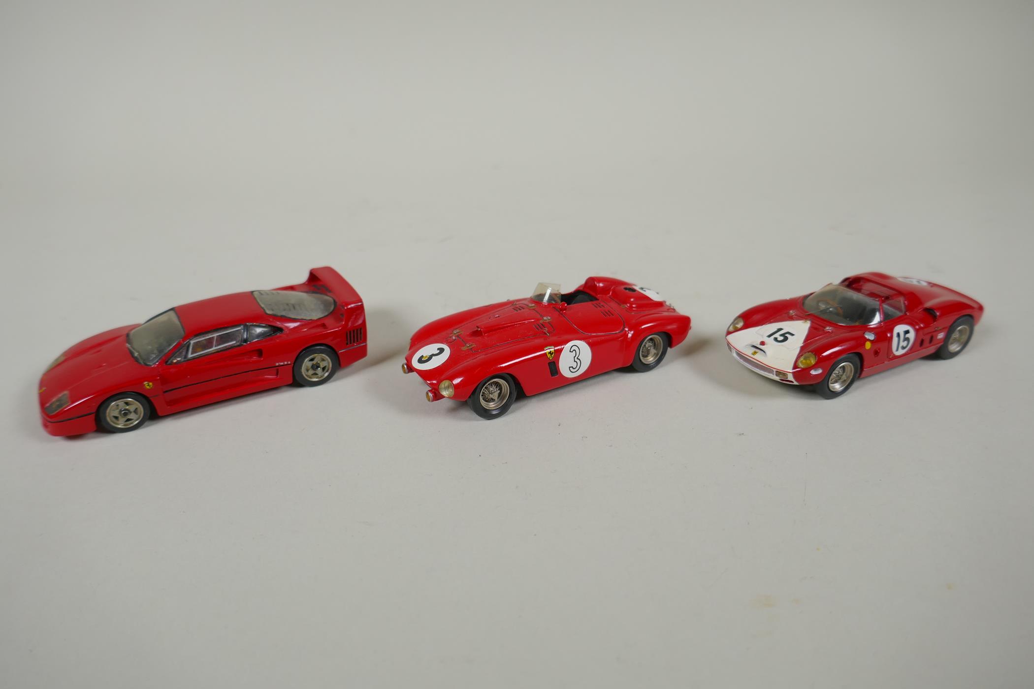 Ten starter 1:43 scale kit built Ferrari models including Ferrari 250 GT, Ferrari Testarossa, - Image 4 of 9