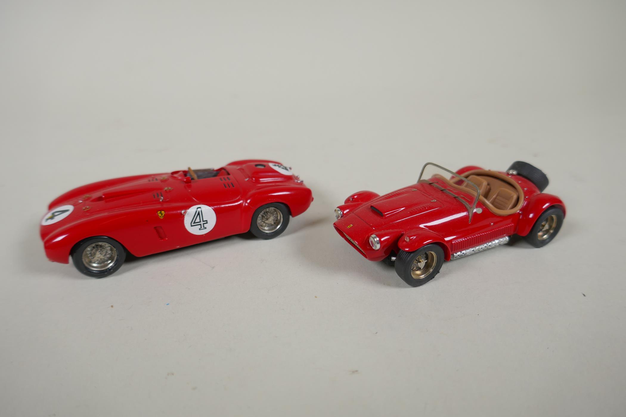 Fifteen 1:43 scale kit built Ferrari model cars by Gamma Models, Nestor, Auto Creation, Record, MOG, - Image 5 of 8