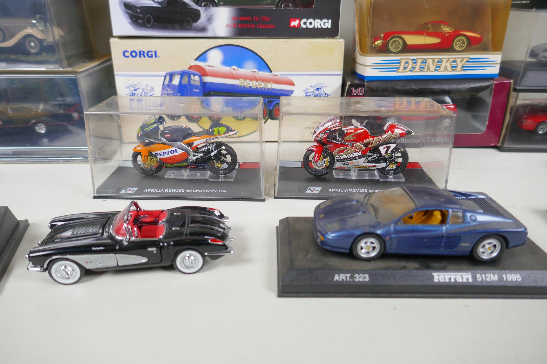 A quantity of 1:43 scale die cast model cars by various manufacturers including Solido, Corgi, - Image 3 of 9