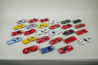 Twenty seven Model Box die cast 1:43 scale model cars, to include a Ford GT40, a Ferrari 275 GTB,