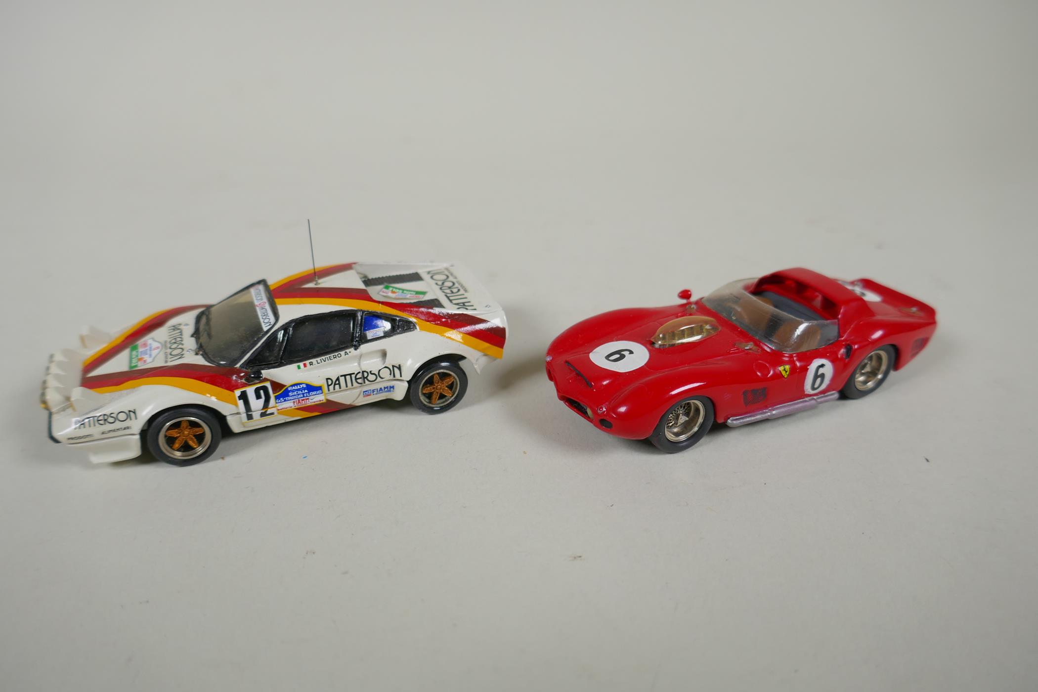 Fifteen 1:43 scale kit built Ferrari model cars by Gamma Models, Nestor, Auto Creation, Record, MOG, - Image 4 of 8