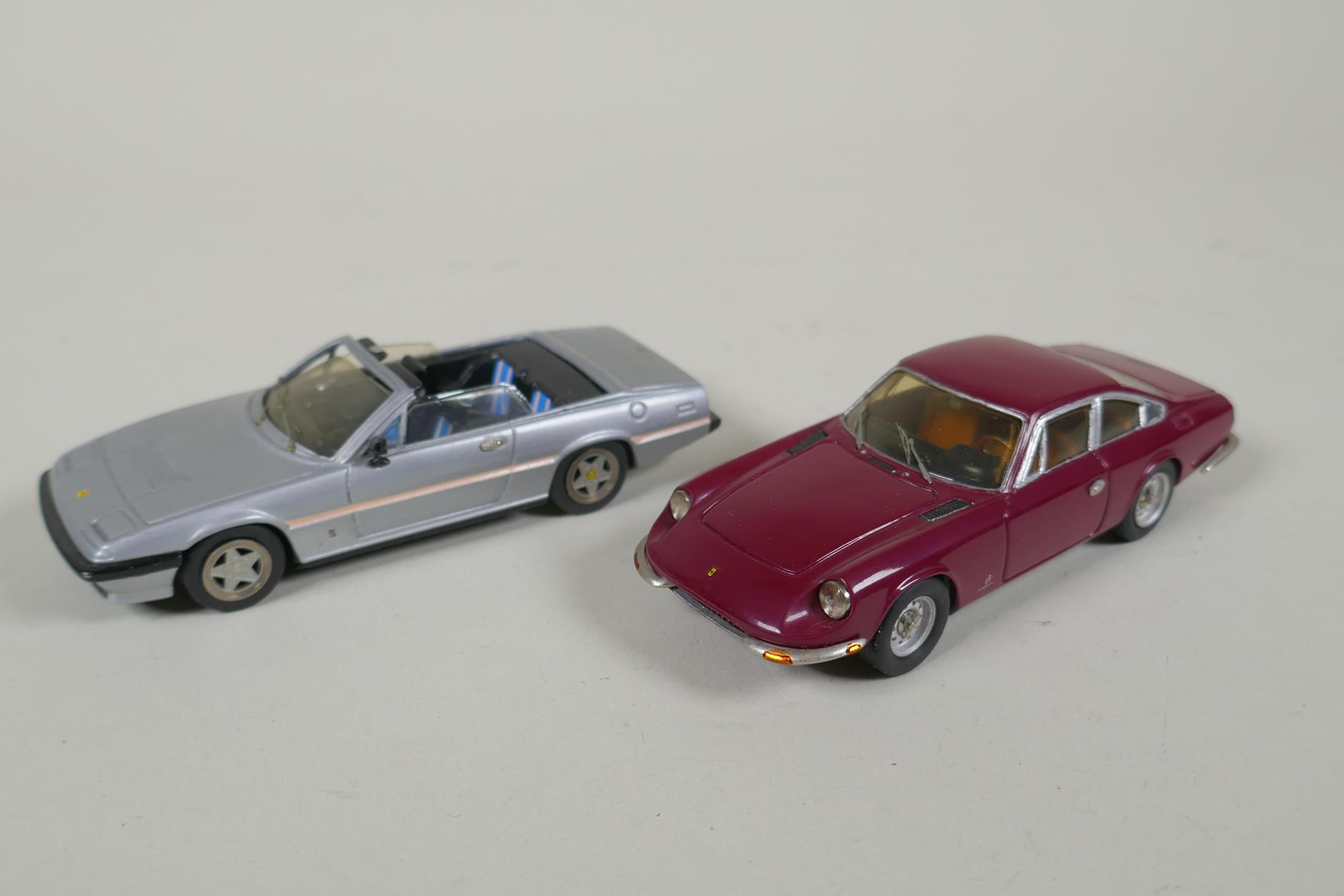 Six AMR (Andre Marie Ruf) 1:43 scale metal kit built Ferrari models including a Ferrari 250 GT - Image 8 of 9