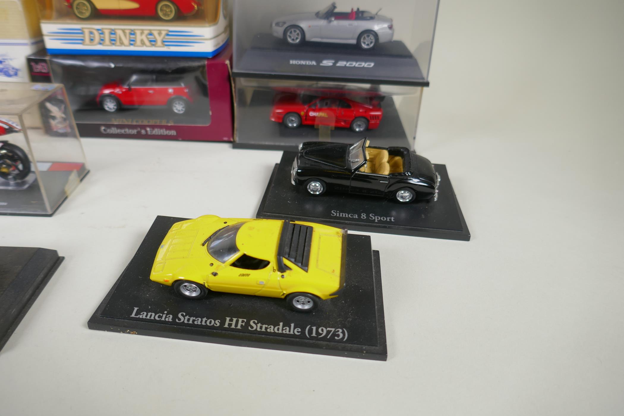 A quantity of 1:43 scale die cast model cars by various manufacturers including Solido, Corgi, - Image 4 of 9
