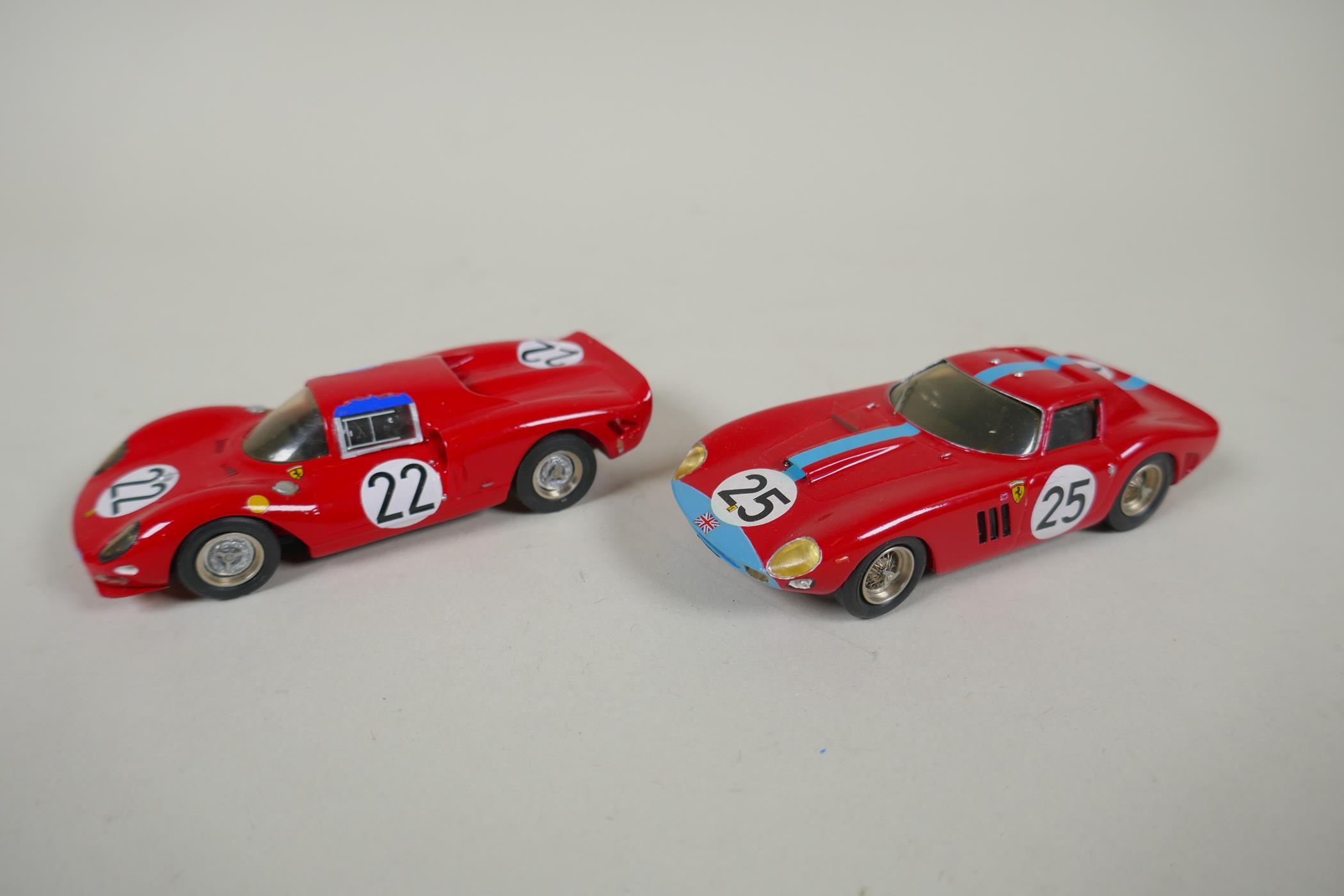 Ten starter 1:43 scale kit built Ferrari models including Ferrari 250 GT, Ferrari Testarossa, - Image 6 of 9
