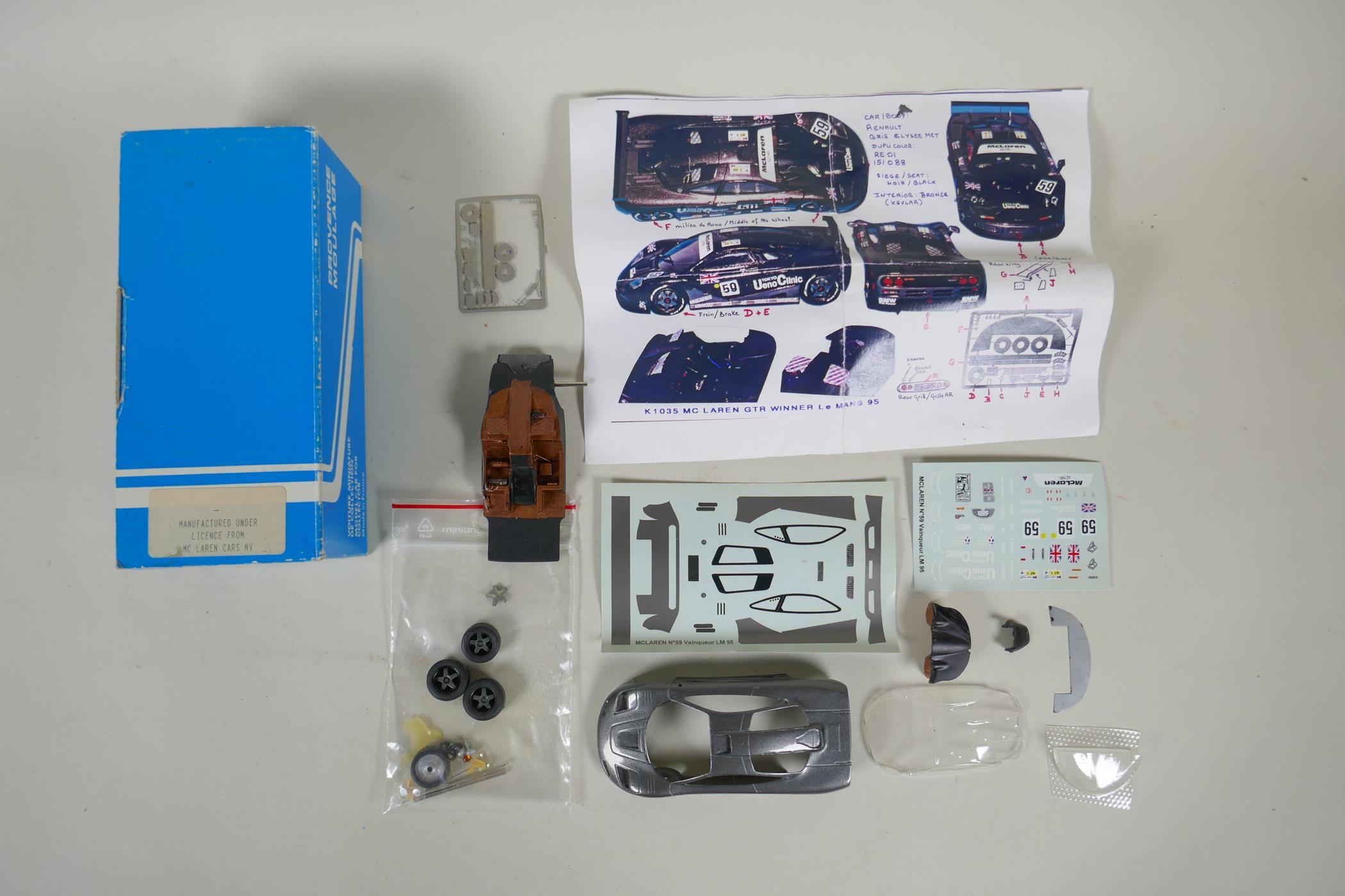 Eleven unassembled 1:43 scale resin and metal model car kits, to include BBR - Ferrari FX Sultan - Image 2 of 4