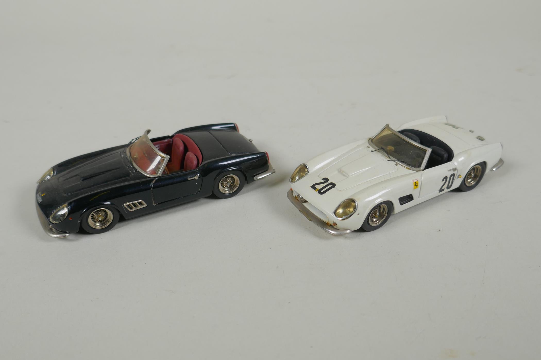 Eight 1:43 scale kit built model Ferrari cars by Hostaro MiniChamps and Meri Kit, including a - Image 6 of 9