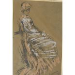 After James Abbot MacNeill Whistler, portrait study in pastel, lithograph by T.R. Way, and another