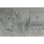 John Ward, R.A., Venezia, limited edition etching, signed and numbered in pencil, 40 x 61cm