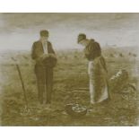 After Jean-Francois Millet, (French, 1814-1875), L'Angelus (The Angelus), engraving, indistinctly