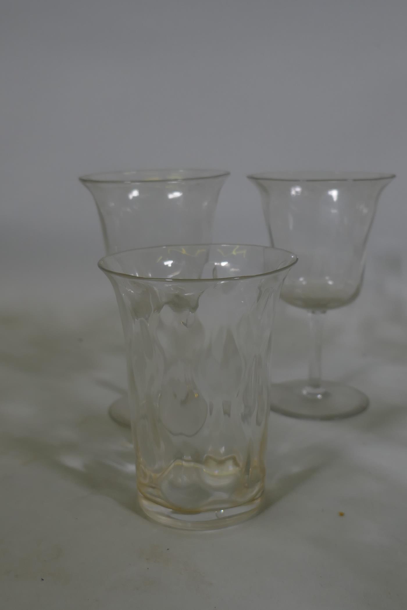 A quantity of drinking glasses, Webb's tumblers, wine,  liqueur and brandy - Image 4 of 6