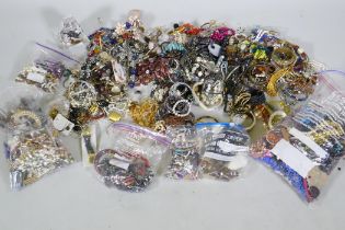 A quantity of costume jewellery, 18kg