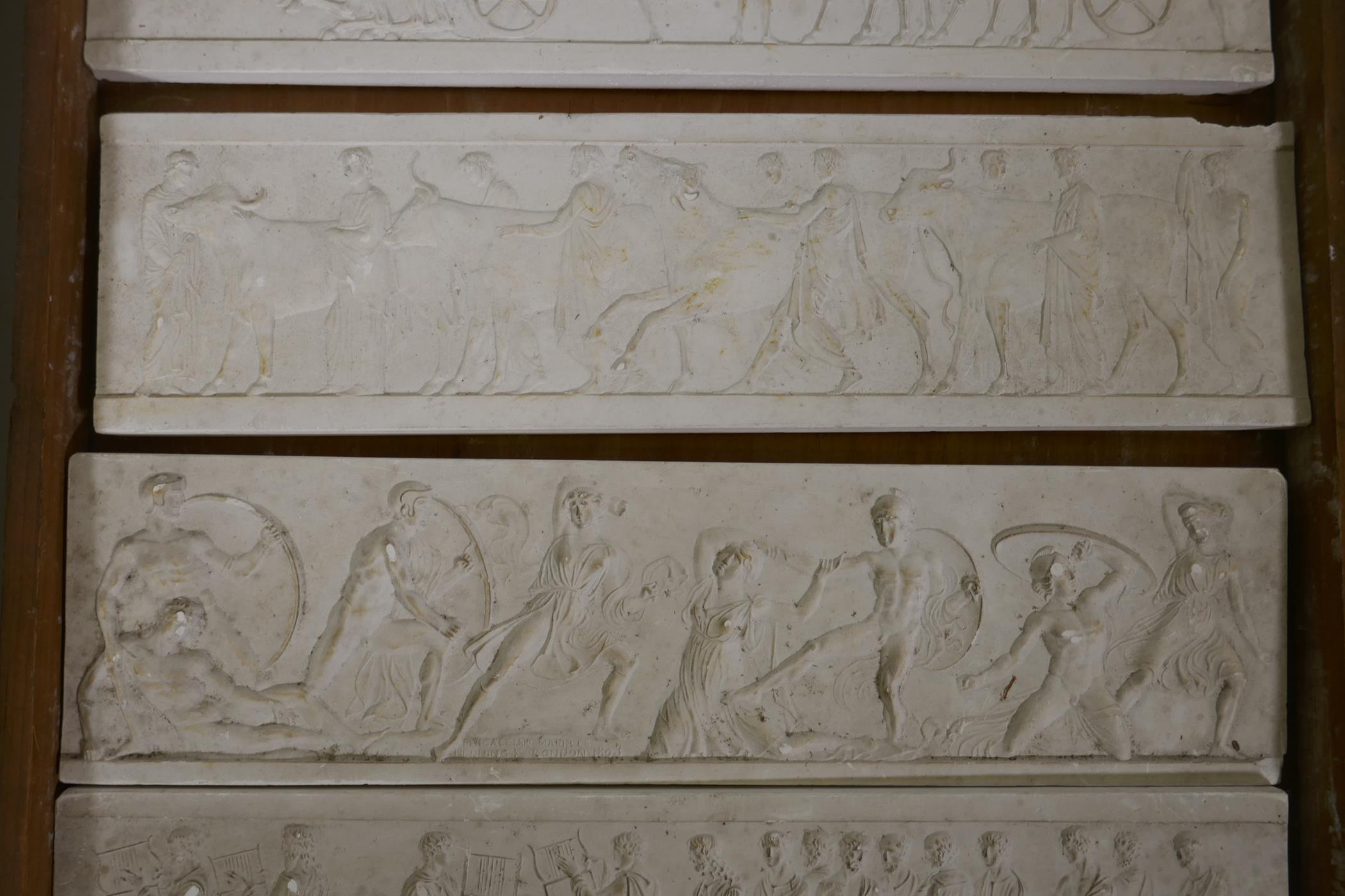 After John Henning, Grand Tour plaster casts of the friezes from the Pantheon and Phygalian - Image 8 of 9