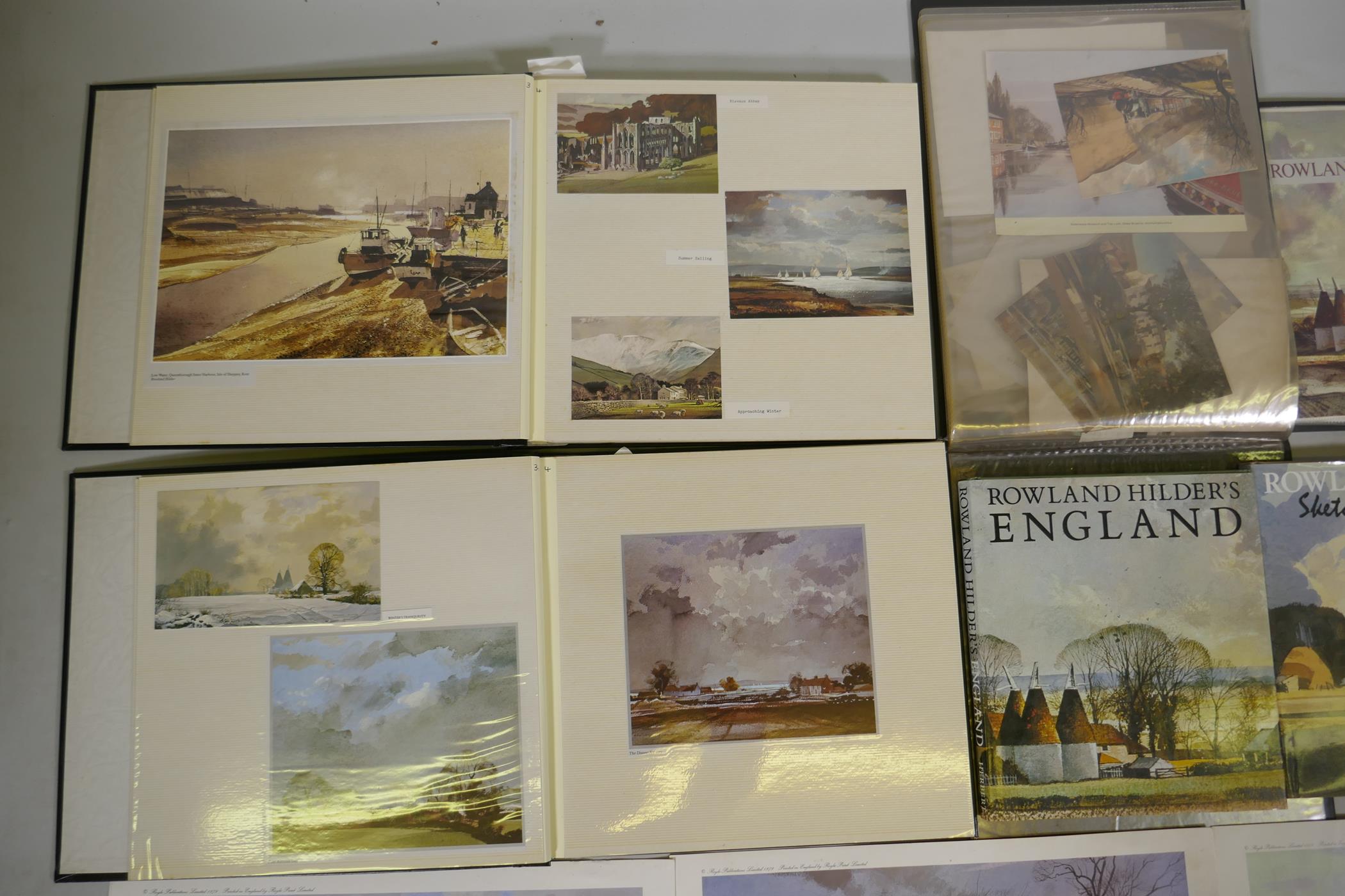 Rowland Hilder, (American, 1905-1993), a large quantity of prints, loose and in albums, and two - Image 5 of 5