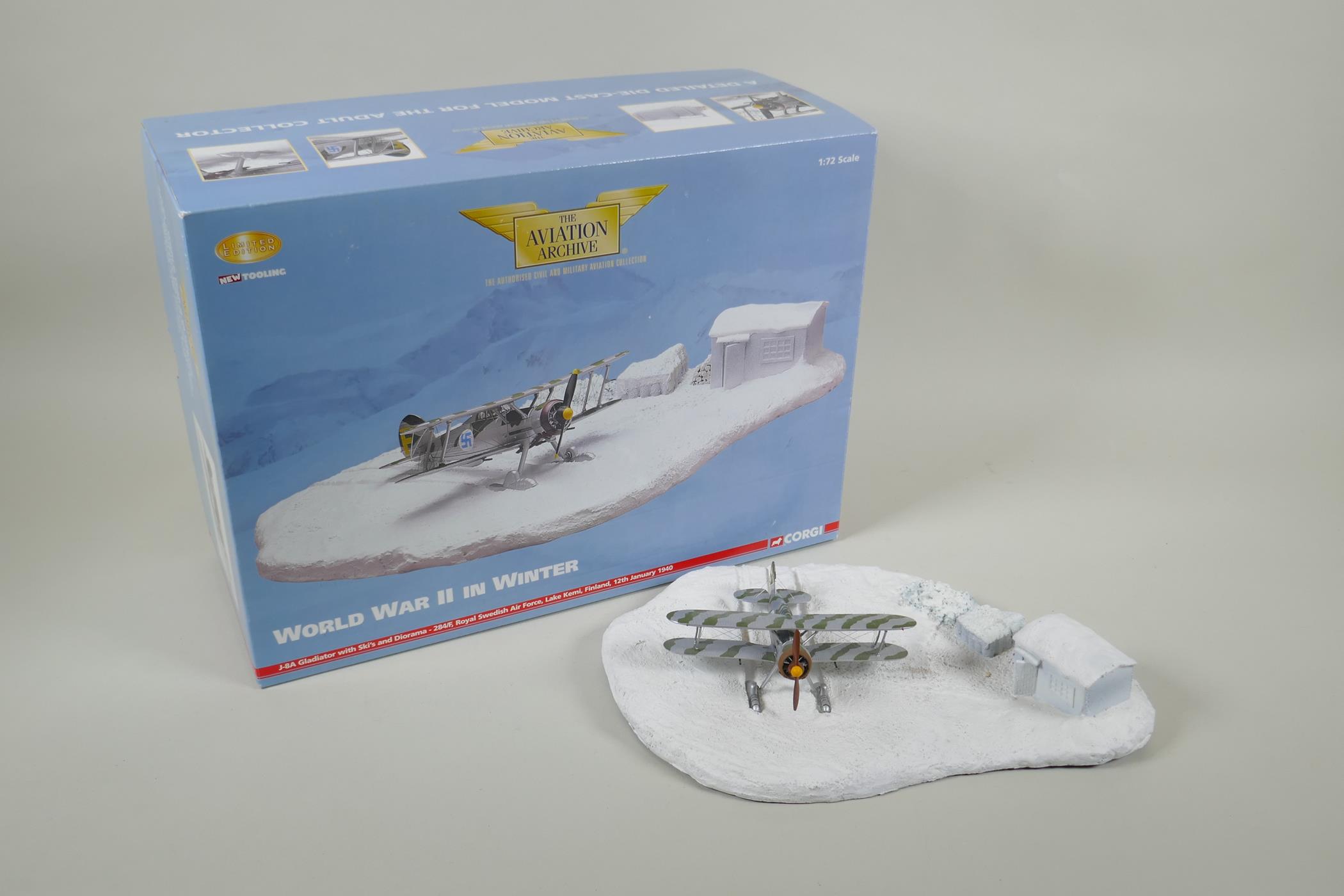 Two Corgi Aviation Archive diecast 1:72 scale models, including World War II/Atlantic By Night - Image 3 of 4