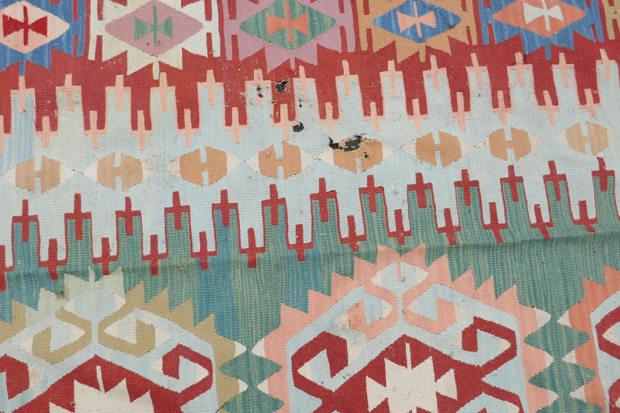 A Kilim, AF, moth damage, 320 x 240cm - Image 8 of 9