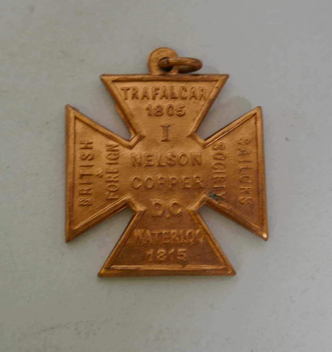 Admiral Lord Nelson memorabilia, a souvenir medal from the British and Foreign Sailor's Society, - Image 2 of 5
