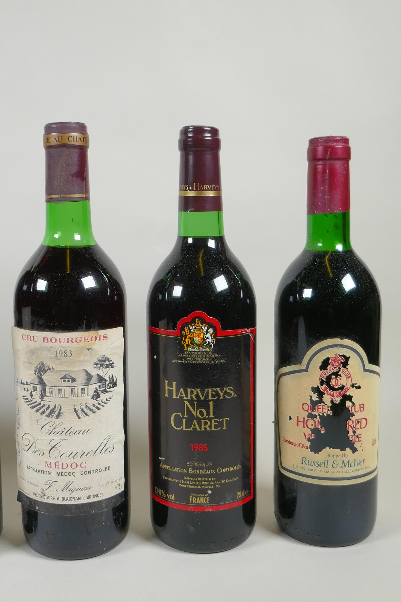 Nine 1980s bottles of red wine to include Bouchard Pere & Fils-Volnay Clos des Chenes Premier Cru - Image 5 of 5