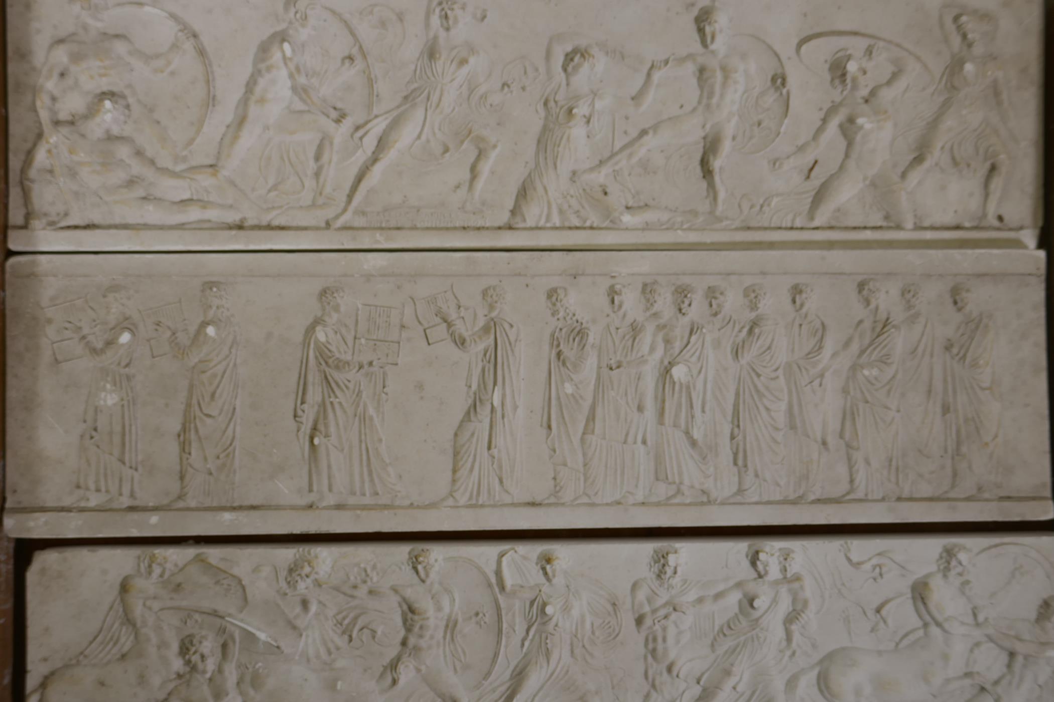 After John Henning, Grand Tour plaster casts of the friezes from the Pantheon and Phygalian - Image 9 of 9
