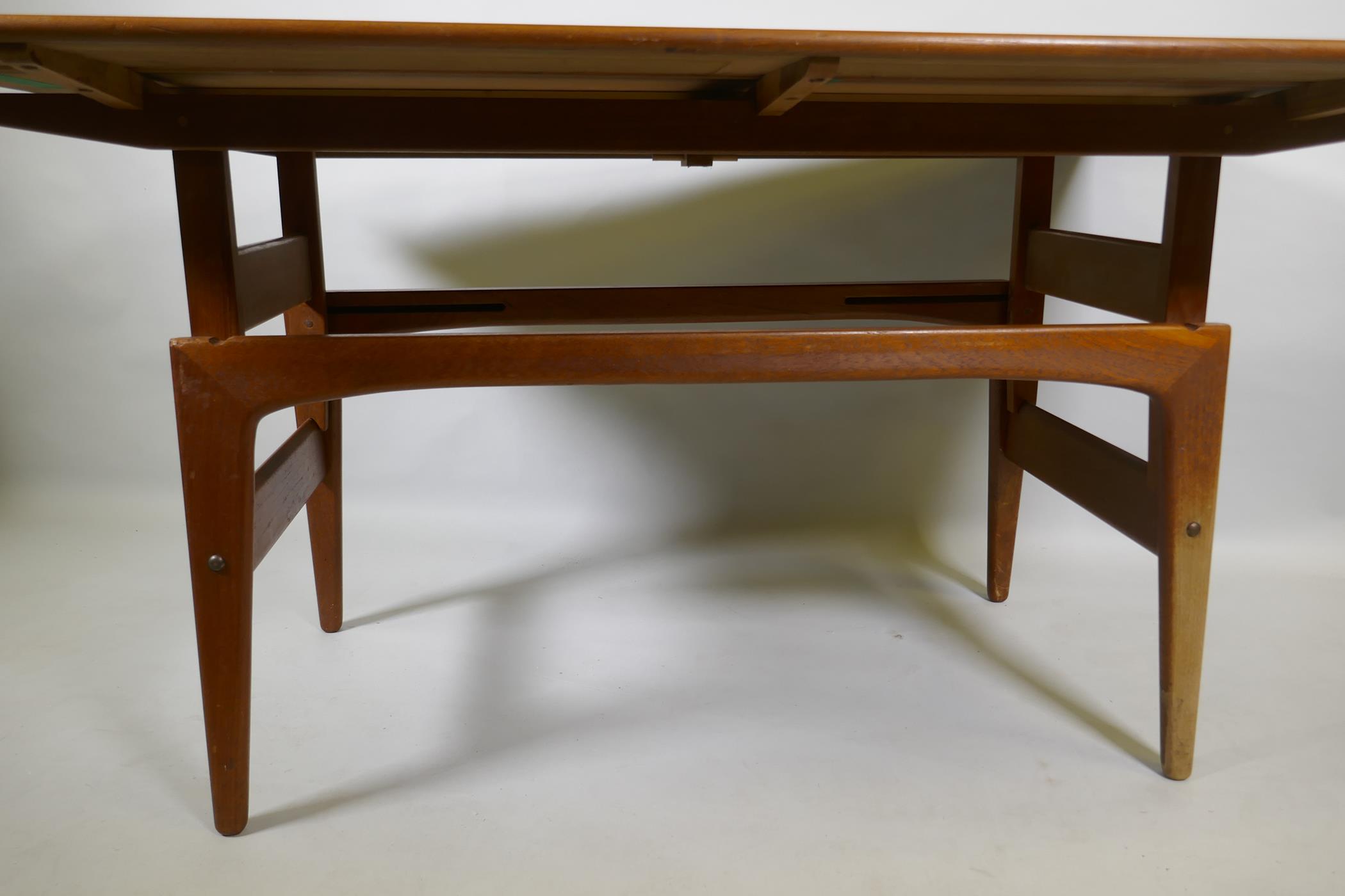 A Danish mid century teak Elevator coffee/dining table, designed by Kai Kristiansen for Vildbjerg - Image 4 of 7