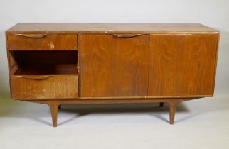 A mid century McIntosh & Co teak sideboard, AF lacks drawer, 153 x 46 x 75cm