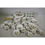 A Portmeirion Botanic Garden six place part dinner service