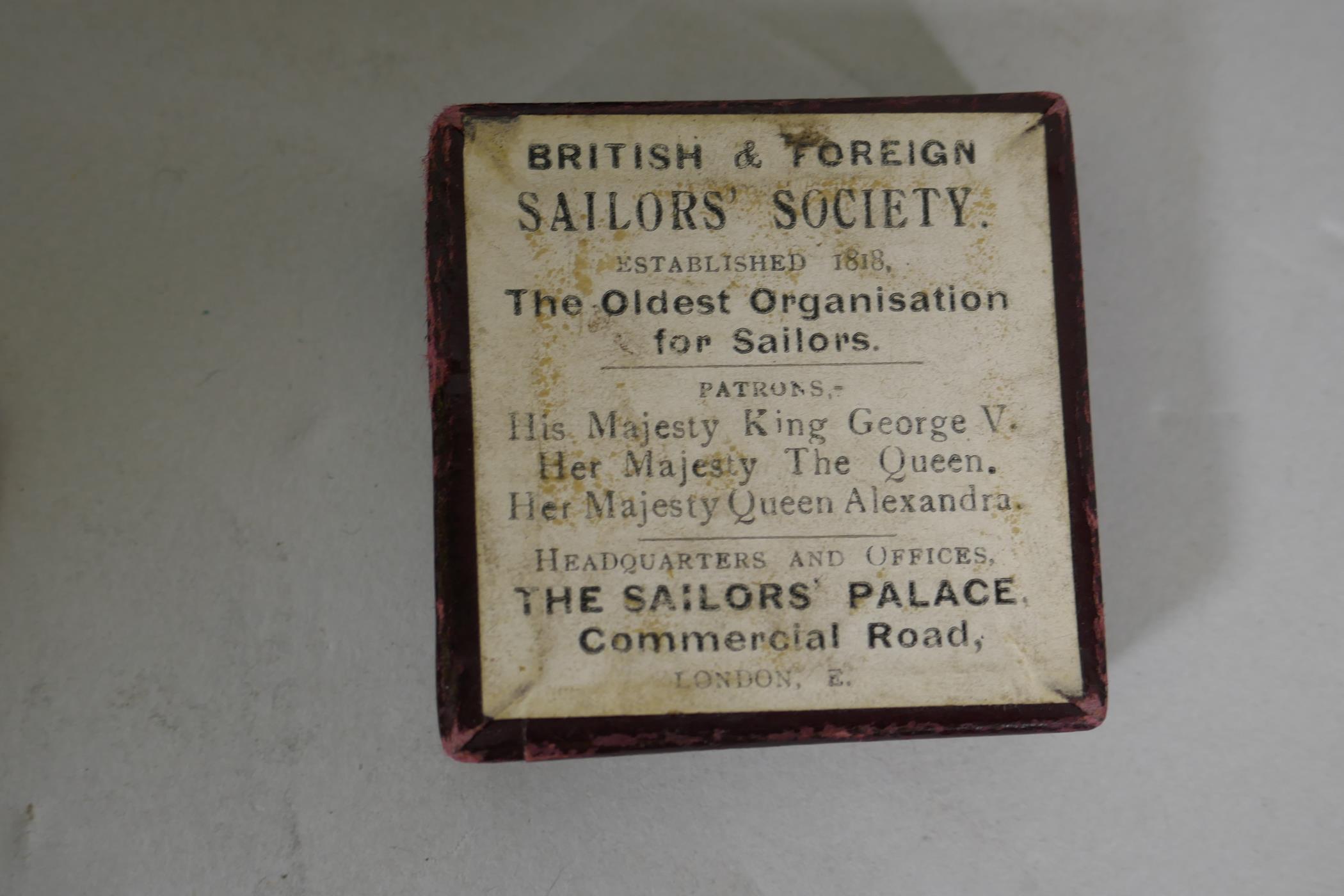 Admiral Lord Nelson memorabilia, a souvenir medal from the British and Foreign Sailor's Society, - Image 5 of 5