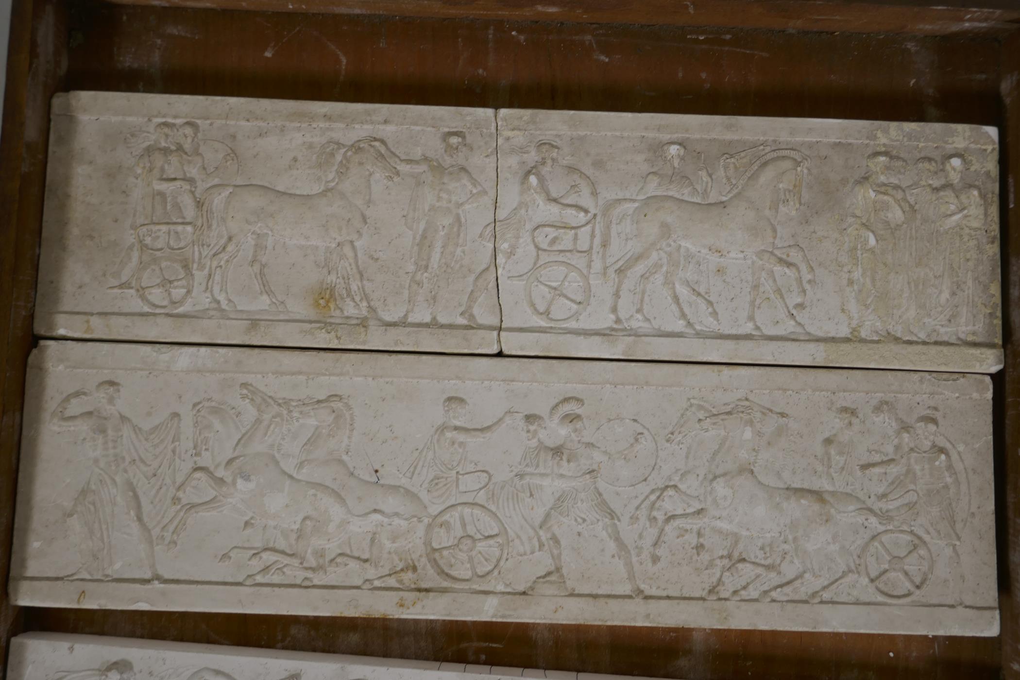 After John Henning, Grand Tour plaster casts of the friezes from the Pantheon and Phygalian - Image 6 of 9