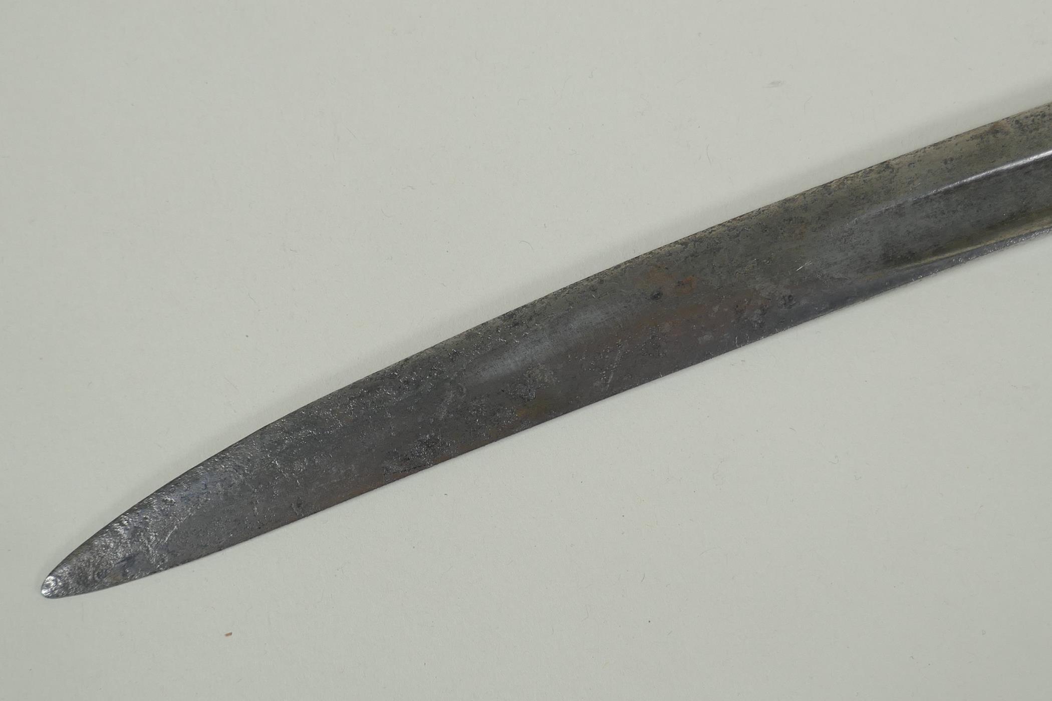A French M1866 Chassepot Bayonet, the blade stamped with the German Weyersberg King's head makers - Image 7 of 7