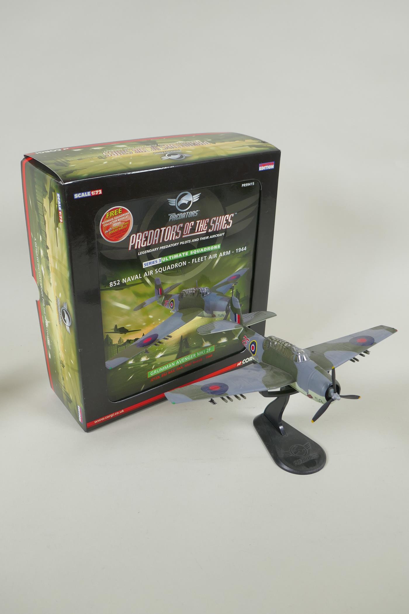 Five Corgi limited edition diecast 1:72 scale model aircraft, including an Aviation Archive World - Image 5 of 6