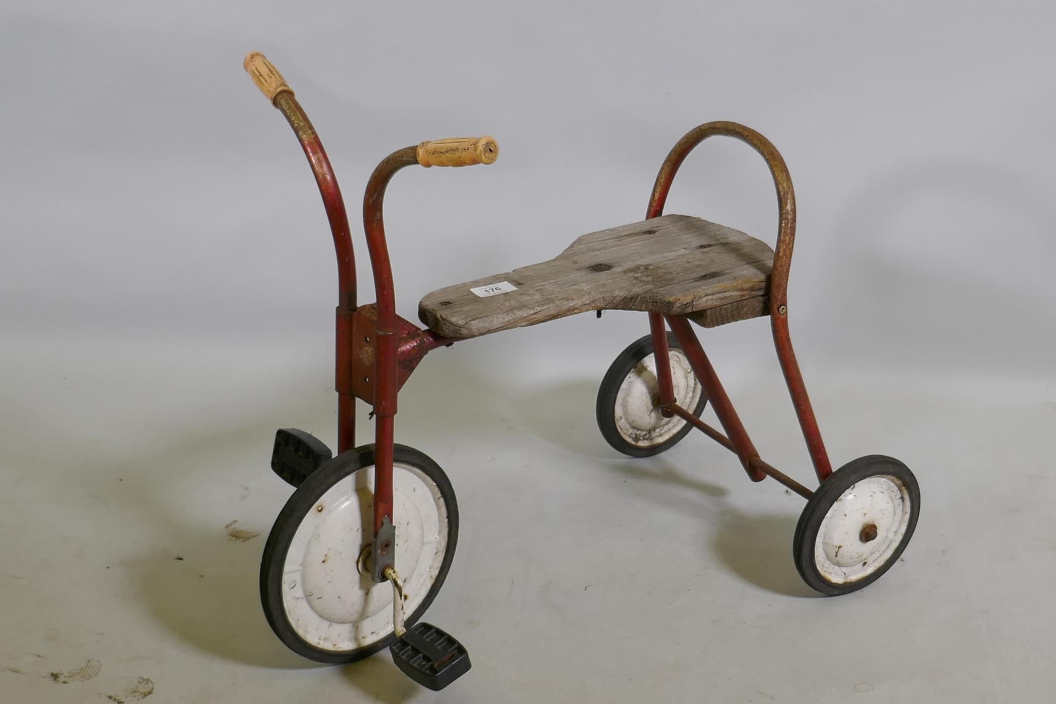 A child's vintage tri-cycle, 60cm long