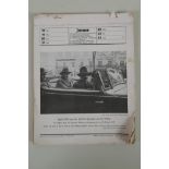 A Third Reich 1942 Adolf Hitler 52 week wall calendar, each page with photographs of the leader,